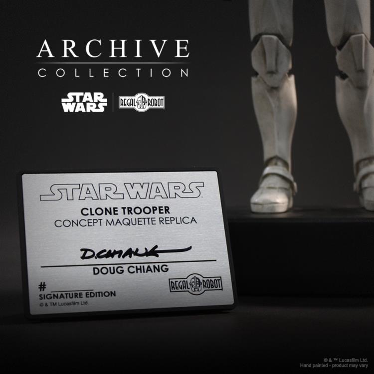 Star Wars: Attack of the Clones Archive Collection Clone Trooper (Signature Edition) Limited Edition Concept Maquette Replica Gallery Image 11