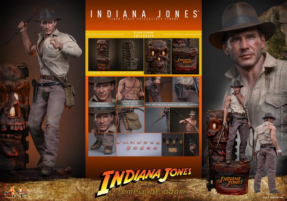 インディー•ジョーンズの置物 Indiana Jones and the Temple of Doom MMS861 Indiana Jones (Deluxe