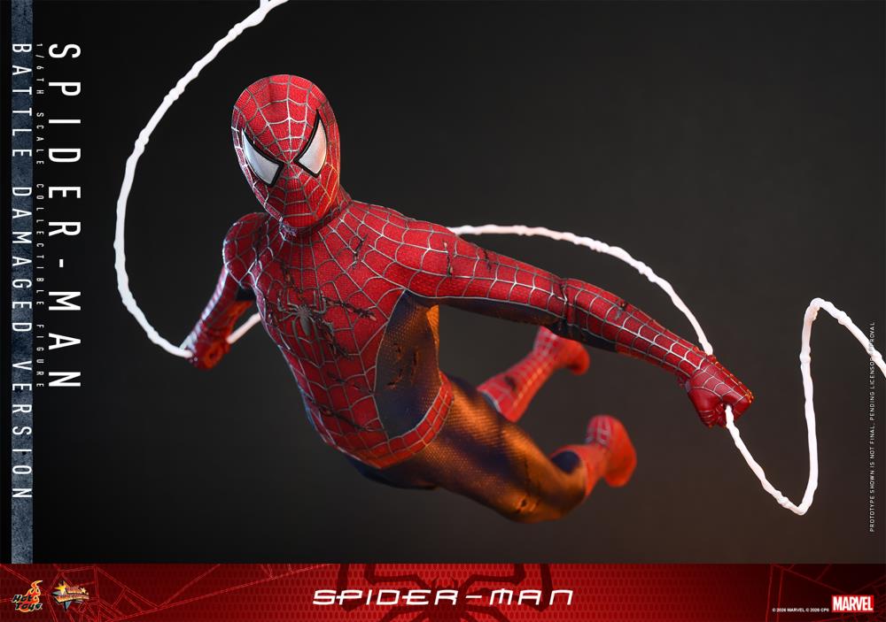 Spider-Man (2002) MMS859 Spider-Man (Battle Damaged Ver.) 1/6th Scale Collectible Figure Gallery Image 11