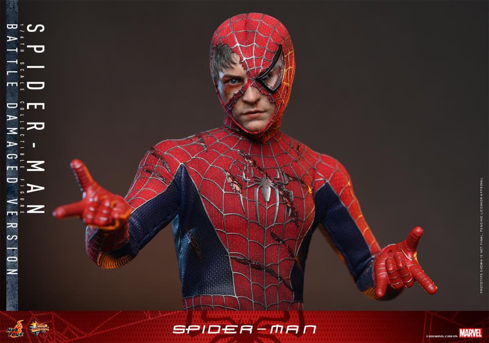 Spider-Man (2002) MMS859 Spider-Man (Battle Damaged Ver.) 1/6th Scale Collectible Figure Gallery Image 10