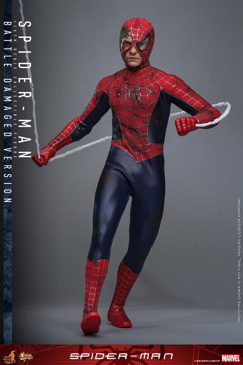 Spider-Man (2002) MMS859 Spider-Man (Battle Damaged Ver.) 1/6th Scale Collectible Figure Gallery Image 12