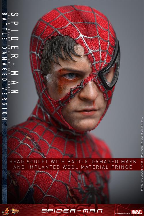 Spider-Man (2002) MMS859 Spider-Man (Battle Damaged Ver.) 1/6th Scale Collectible Figure Gallery Image 14