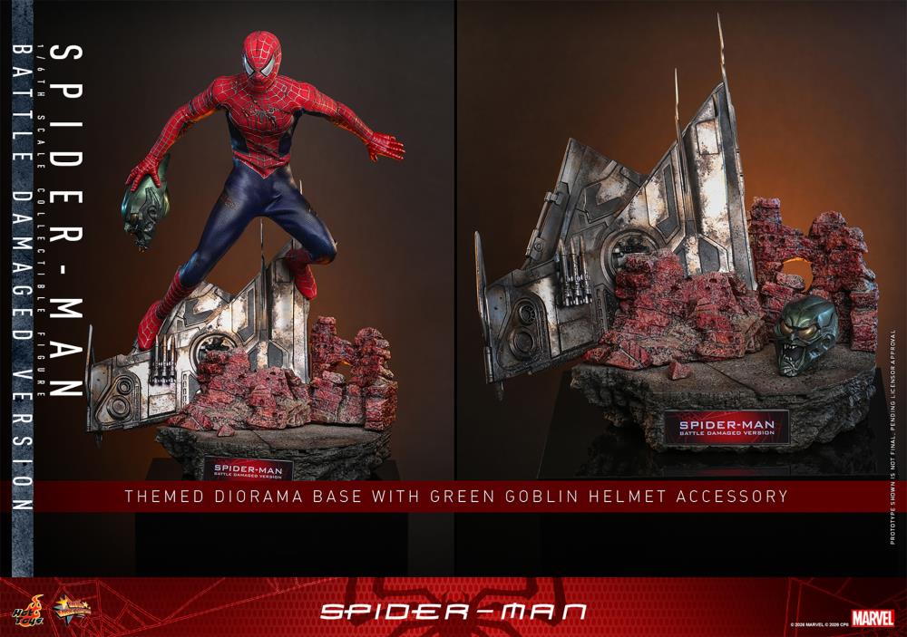 Spider-Man (2002) MMS859 Spider-Man (Battle Damaged Ver.) 1/6th Scale Collectible Figure Gallery Image 17