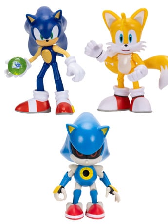 Sonic the Hedgehog 35th Anniversary 4-Inch Scale Wave 23 Set of 3 Figures Gallery Image 2