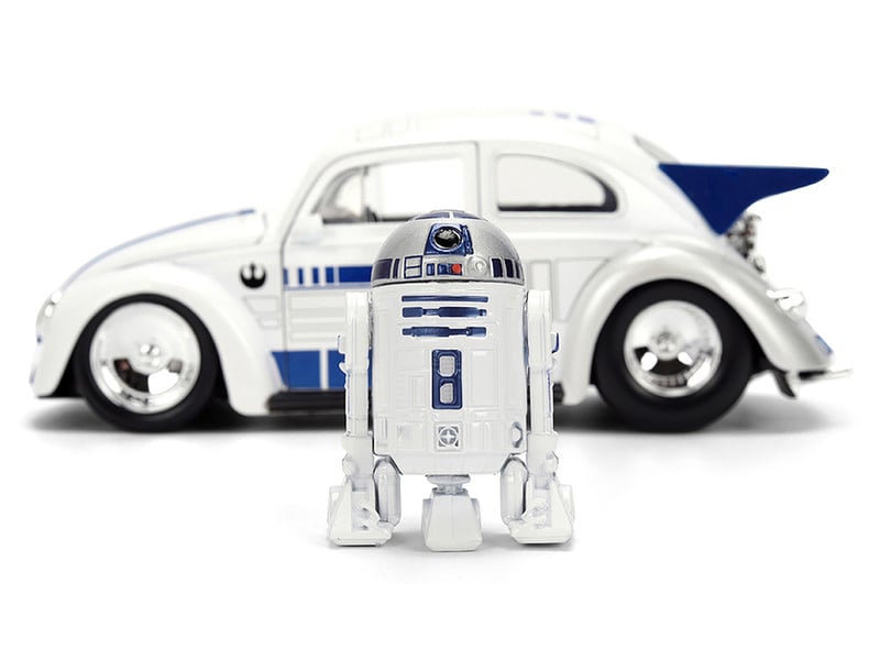 Star Wars Hollywood Rides Die-Cast R2-D2 Figurine & 1959 Volkswagen Drag Beetle 1/24 Scale Model Gallery Image 11