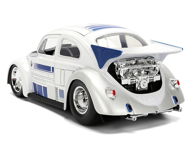 Star Wars Hollywood Rides Die-Cast R2-D2 Figurine & 1959 Volkswagen Drag Beetle 1/24 Scale Model Gallery Image 5