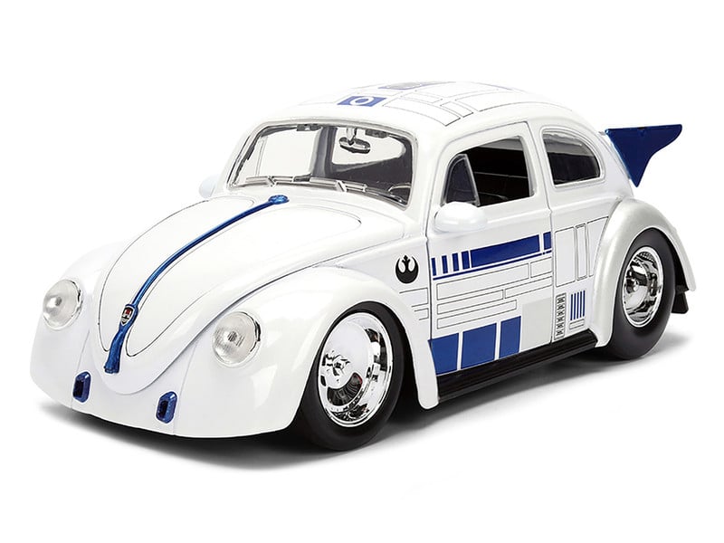 Star Wars Hollywood Rides Die-Cast R2-D2 Figurine & 1959 Volkswagen Drag Beetle 1/24 Scale Model Gallery Image 3