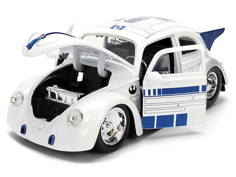 Star Wars Hollywood Rides Die-Cast R2-D2 Figurine & 1959 Volkswagen Drag Beetle 1/24 Scale Model Gallery Image 8