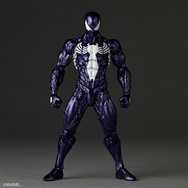 Marvel Comics Amazing Yamaguchi Revoltech NR106 Symbiote Suit Spider-Man (Purple Ver.) Action Figure Gallery Image 5