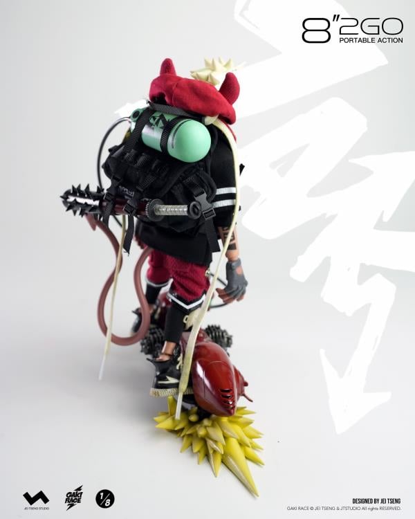 Gaki Race 8"2GO Zaiki (Deluxe Ver.) 1/8 Scale Limited Edition Action Figure (With Bonus) Gallery Image 8