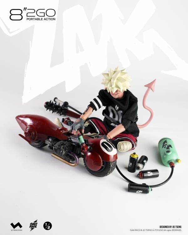 Gaki Race 8"2GO Zaiki (Deluxe Ver.) 1/8 Scale Limited Edition Action Figure (With Bonus) Gallery Image 26