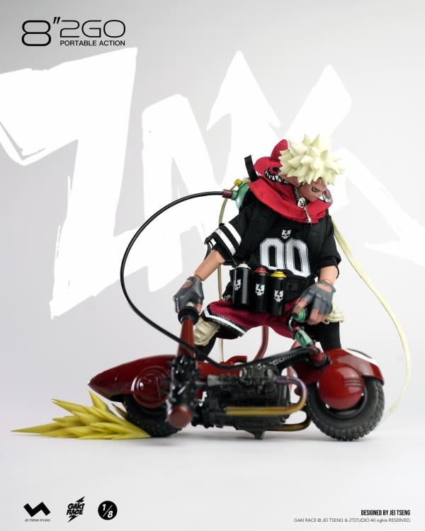 Gaki Race 8"2GO Zaiki (Deluxe Ver.) 1/8 Scale Limited Edition Action Figure (With Bonus) Gallery Image 13