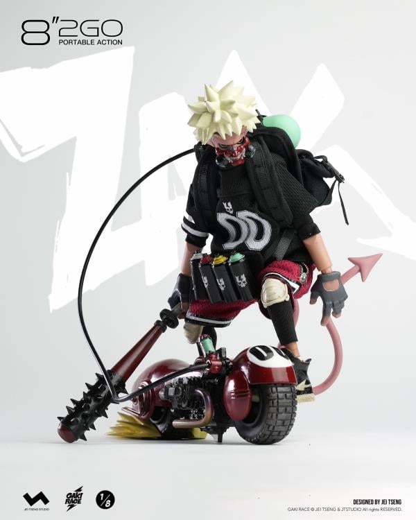 Gaki Race 8"2GO Zaiki (Deluxe Ver.) 1/8 Scale Limited Edition Action Figure (With Bonus) Gallery Image 10