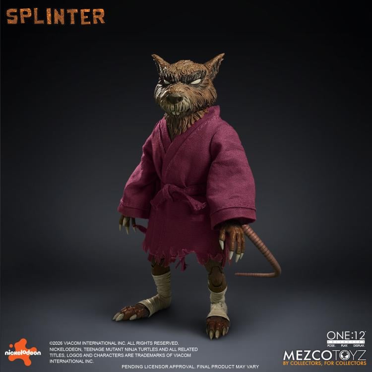 Teenage Mutant Ninja Turtles One:12 Collective Splinter Action Figure Gallery Image 15