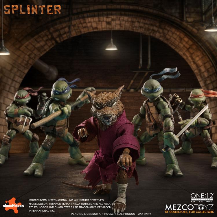 Teenage Mutant Ninja Turtles One:12 Collective Splinter Action Figure Gallery Image 13