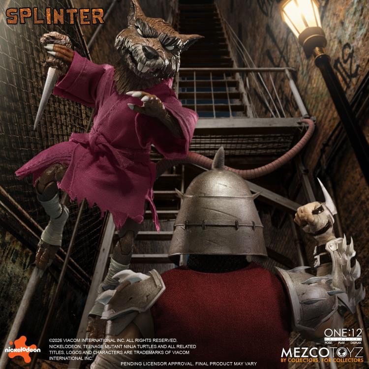 Teenage Mutant Ninja Turtles One:12 Collective Splinter Action Figure Gallery Image 10