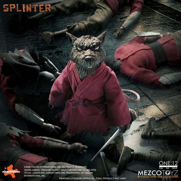 Teenage Mutant Ninja Turtles One:12 Collective Splinter Action Figure Gallery Image 5