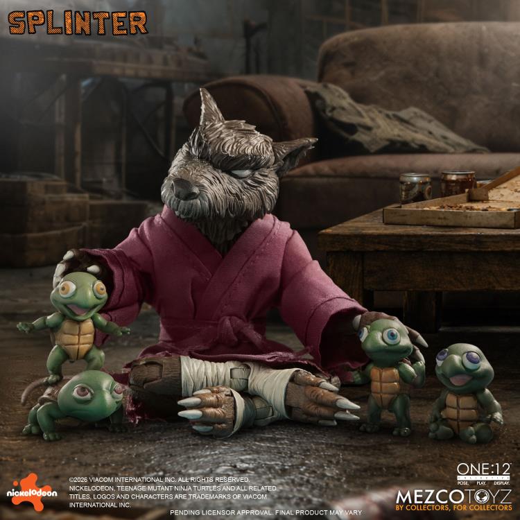 Teenage Mutant Ninja Turtles One:12 Collective Splinter Action Figure Gallery Image 7