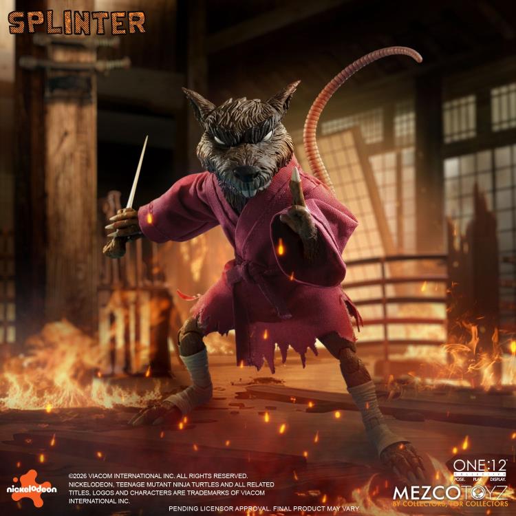 Teenage Mutant Ninja Turtles One:12 Collective Splinter Action Figure Gallery Image 3