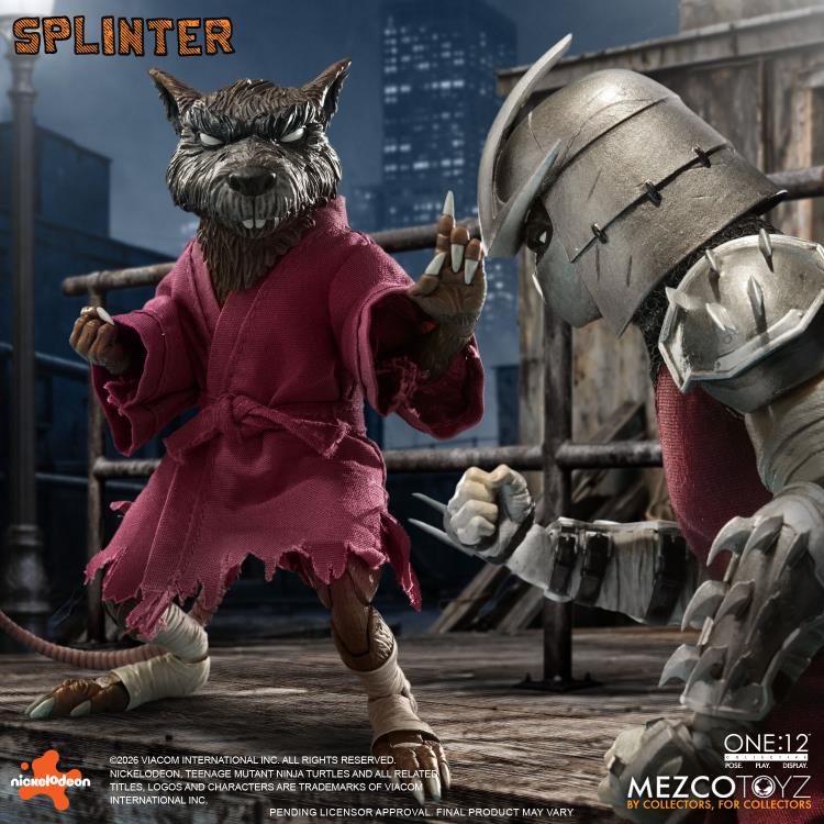 Teenage Mutant Ninja Turtles One:12 Collective Splinter Action Figure Gallery Image 9