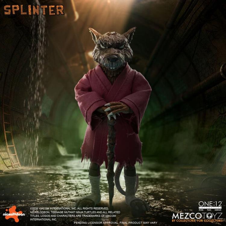 Teenage Mutant Ninja Turtles One:12 Collective Splinter Action Figure Gallery Image 4