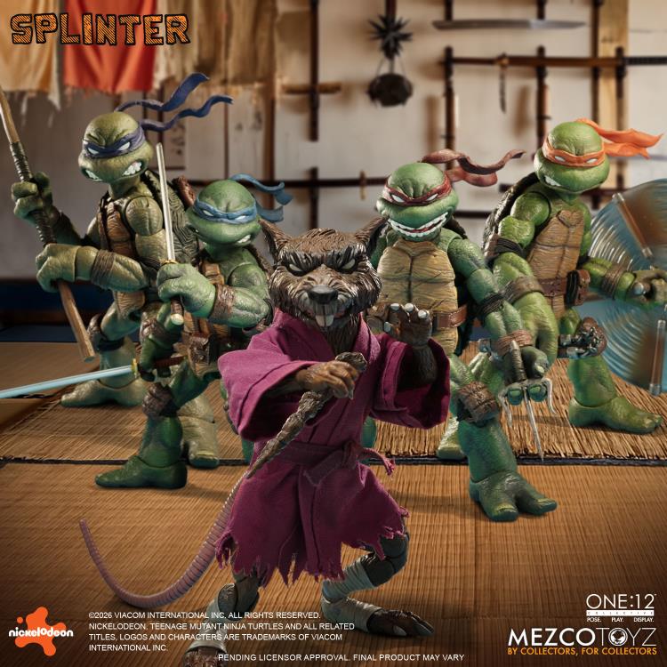 Teenage Mutant Ninja Turtles One:12 Collective Splinter Action Figure Gallery Image 11