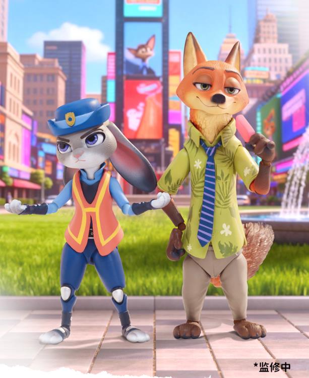 Zootopia Judy Hopps and Nick Wilde Boxed Set of 4 Figures