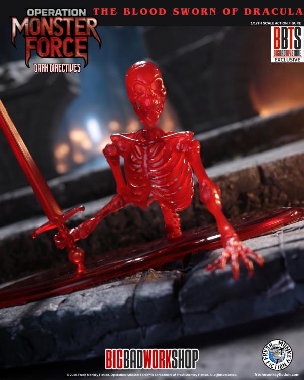 Operation: Monster Force Dark Directives The Blood Sworn of Dracula 1/12 Scale BBTS Exclusive Action Figure Gallery Image 4
