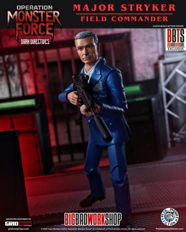 Operation: Monster Force Dark Directives Major Stryker 1/12 Scale BBTS Exclusive Action Figure Gallery Image 6