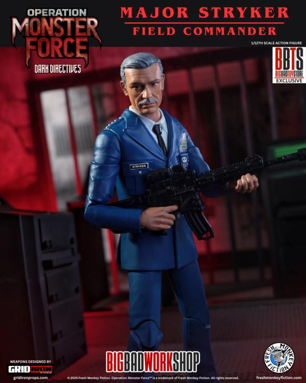 Operation: Monster Force Dark Directives Major Stryker 1/12 Scale BBTS Exclusive Action Figure Gallery Image 7