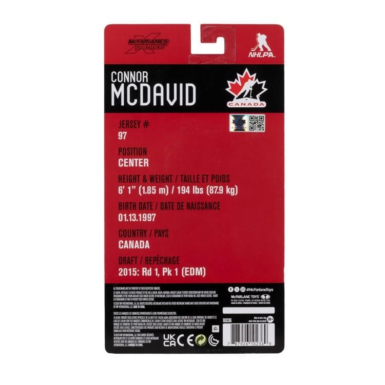 Team Canada SportsPicks Connor McDavid (Olympics) Action Figure Gallery Image 10