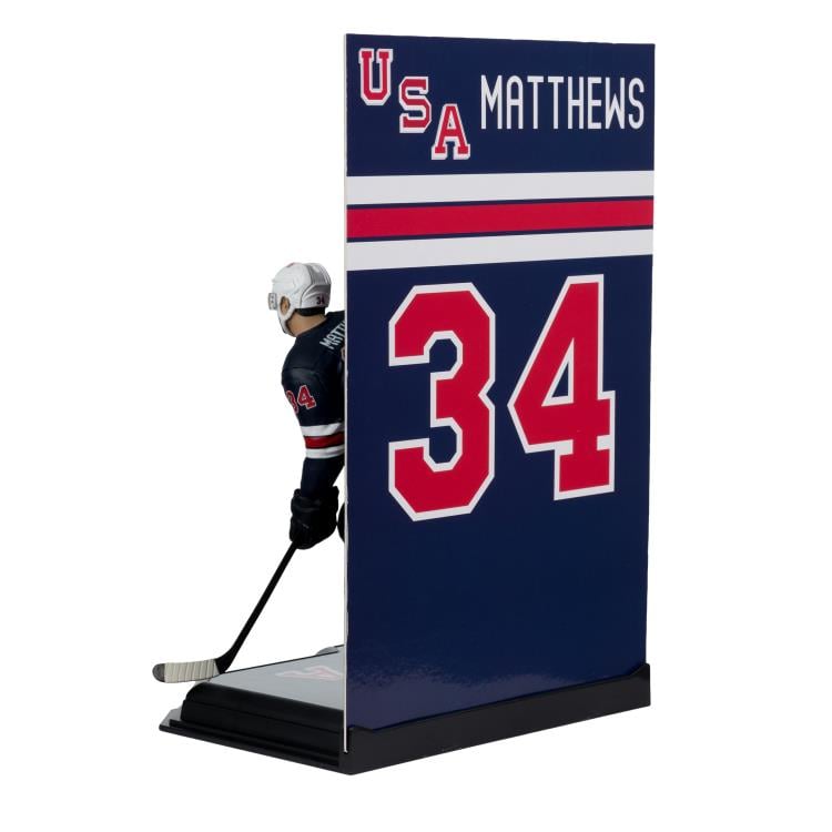 Team USA SportsPicks Auston Matthews (Olympics) 7" Posed Figure Gallery Image 5