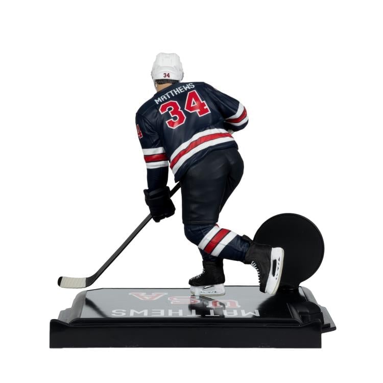 Team USA SportsPicks Auston Matthews (Olympics) 7" Posed Figure Gallery Image 7
