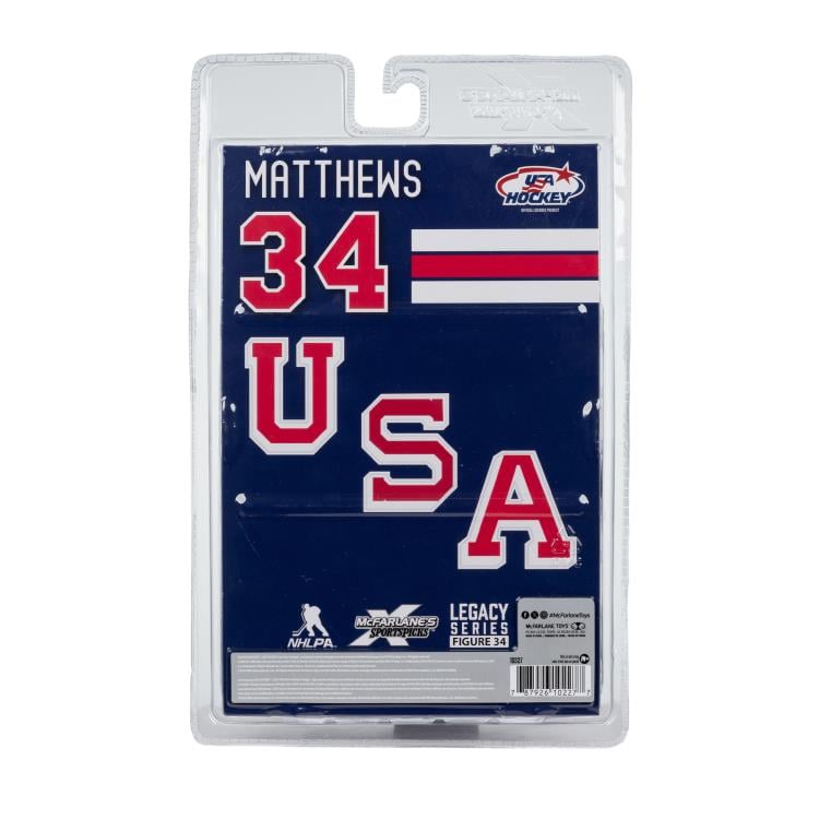Team USA SportsPicks Auston Matthews (Olympics) 7" Posed Figure Gallery Image 9