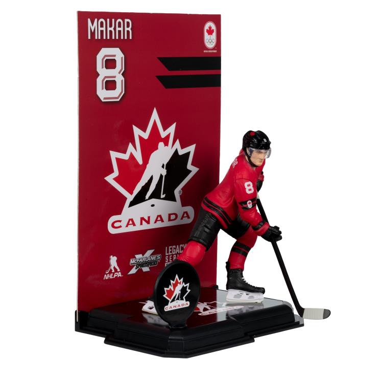 Team Canada SportsPicks Cale Makar (Olympics) 7" Posed Figure Gallery Image 4