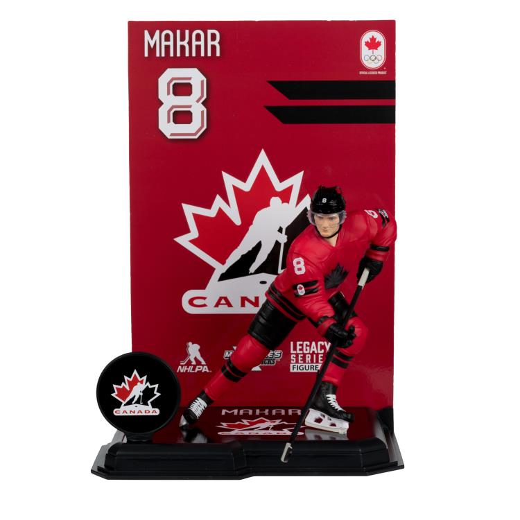 Team Canada SportsPicks Cale Makar (Olympics) 7" Posed Figure Gallery Image 3