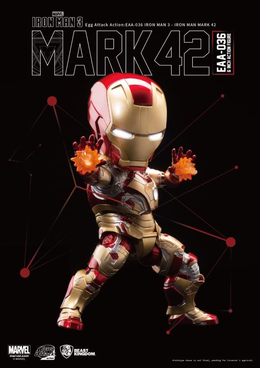Iron Man 3 Egg Attack Action EAA-036 Iron Man Mark XLII Gallery Image 6