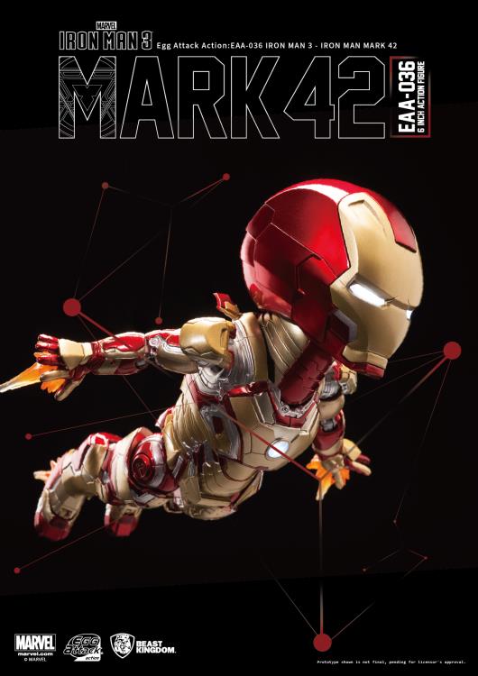 Iron Man 3 Egg Attack Action EAA-036 Iron Man Mark XLII Gallery Image 7