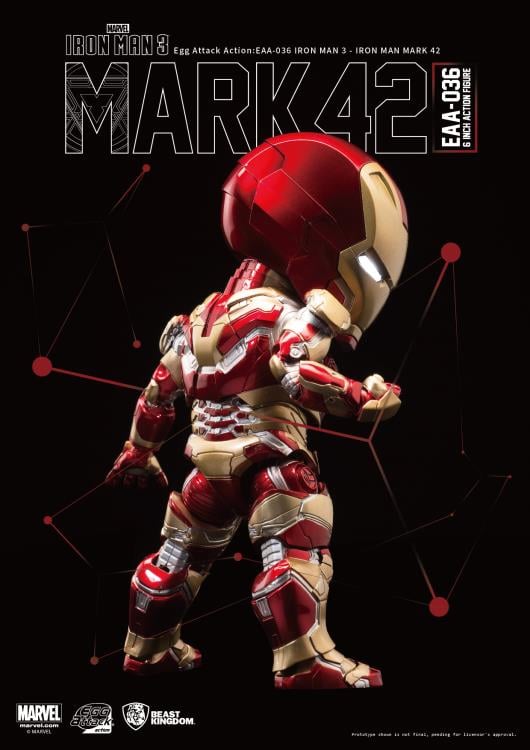 Iron Man 3 Egg Attack Action EAA-036 Iron Man Mark XLII Gallery Image 3