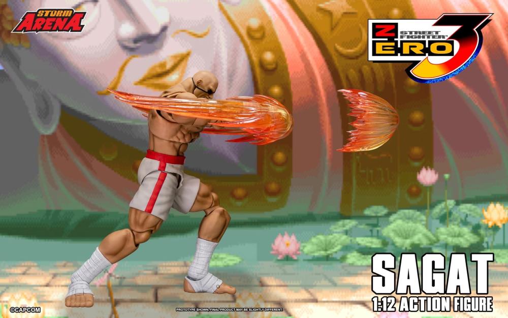 Street Fighter 3 Zero Storm Arena Sagat (Player 2 Ver.) 1/12 Scale