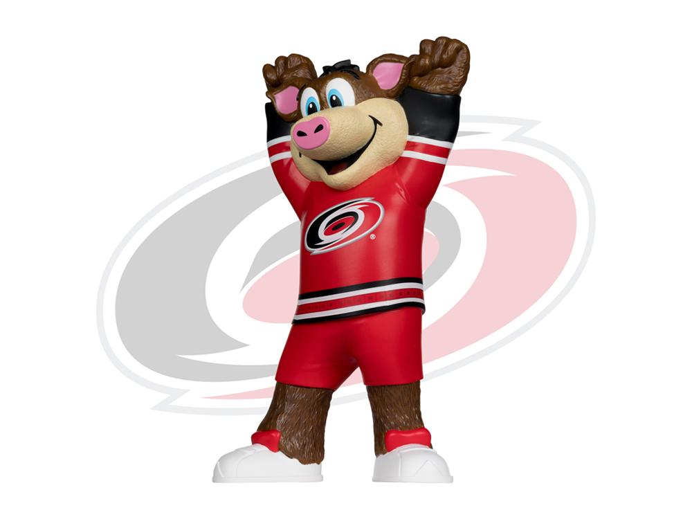 NHL SportsPicks Carolina Hurricanes Stormy the Ice Hog Vinyl Mascot Figure Gallery Image 1