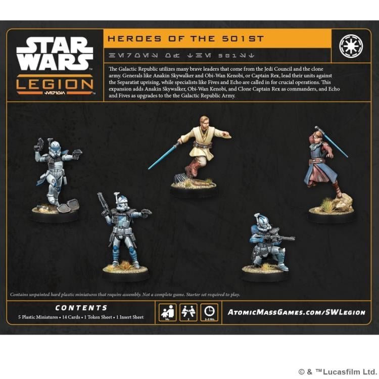 Star Wars: Legion Heroes of the 501st Expansion