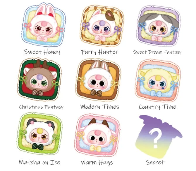 Baby Three Jewelry Box Random Vinyl Plush Toy Gallery Image 13