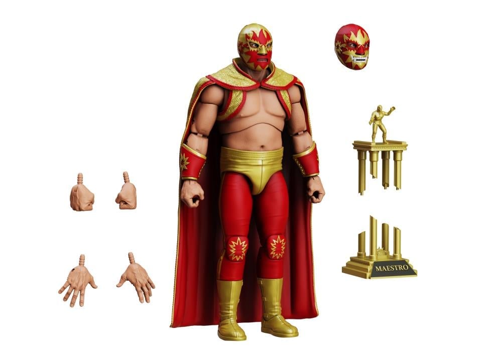 Legends of Lucha Libre El Solar Premium Collector Action Figure Gallery Image 6