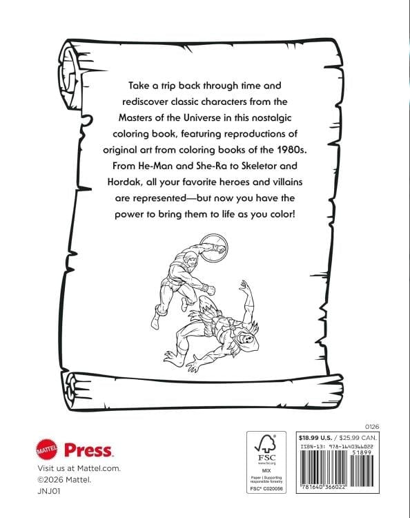 Masters of the Universe: Retro Power! Coloring Book Gallery Image 3
