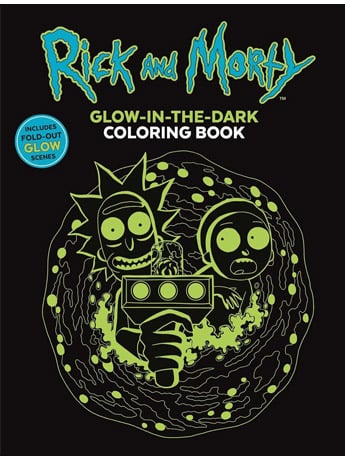 Rick and Morty Glow-in-the-Dark Coloring Book Gallery Image 2