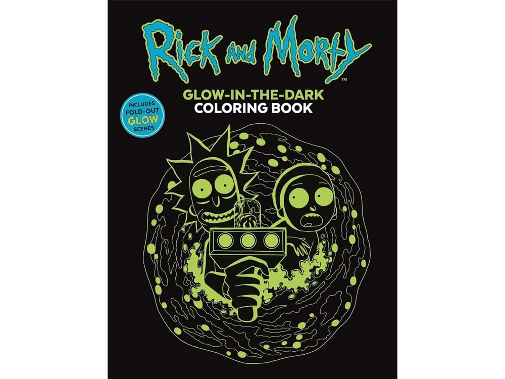 Rick and Morty Glow-in-the-Dark Coloring Book Gallery Image 1
