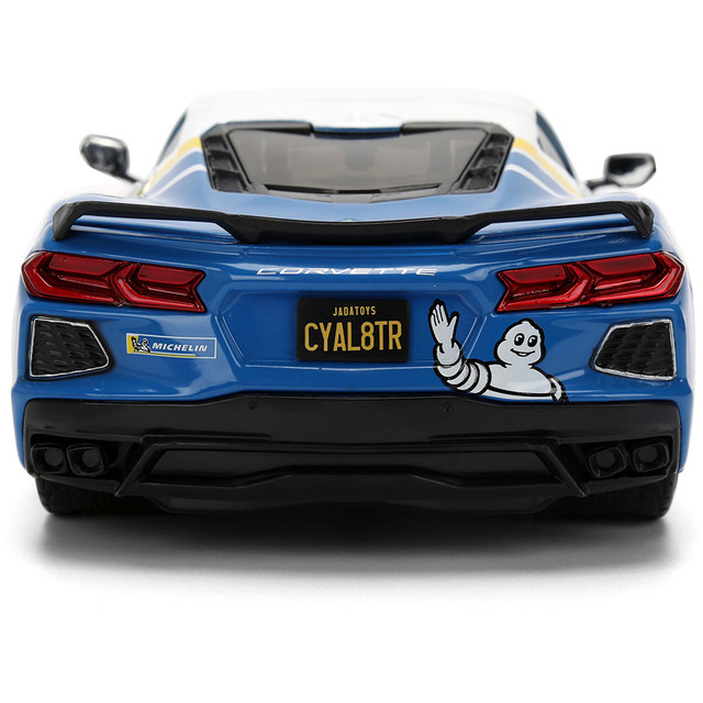 Bigtime Muscle 2020 Chevy C8 Corvette Stingray (Custom Michelin Graphics) 1/24 Scale Die-Cast Model Gallery Image 8