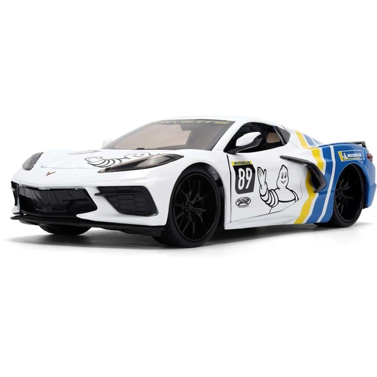 Bigtime Muscle 2020 Chevy C8 Corvette Stingray (Custom Michelin Graphics) 1/24 Scale Die-Cast Model Gallery Image 3