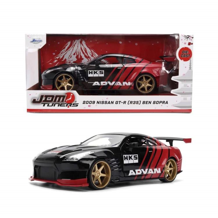 Japan's Domestic Market 2009 Nissan GT-R (R35) Ben Sopra 1/24 Scale Die-Cast Model Gallery Image 7